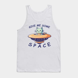 Give Some Space Cat Alien Astronaut Tank Top